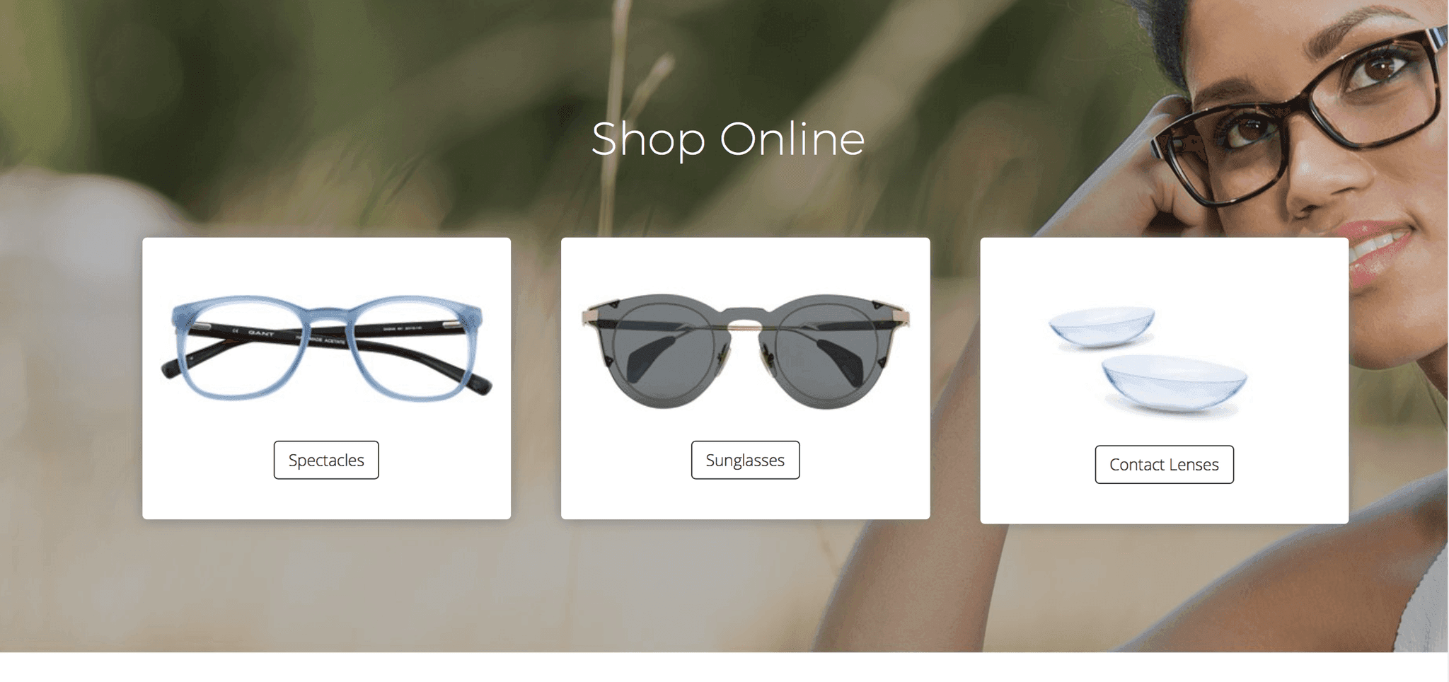 Eyewear product photography — Spec-Savers shop-online campaign, editorial photography in Cape Town